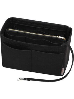 Felt Purse Organizer Insert with Zipper | Handbag & Tote Shaper | 7 Sizes